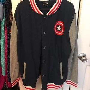 Marvel Captain America button down jacket
